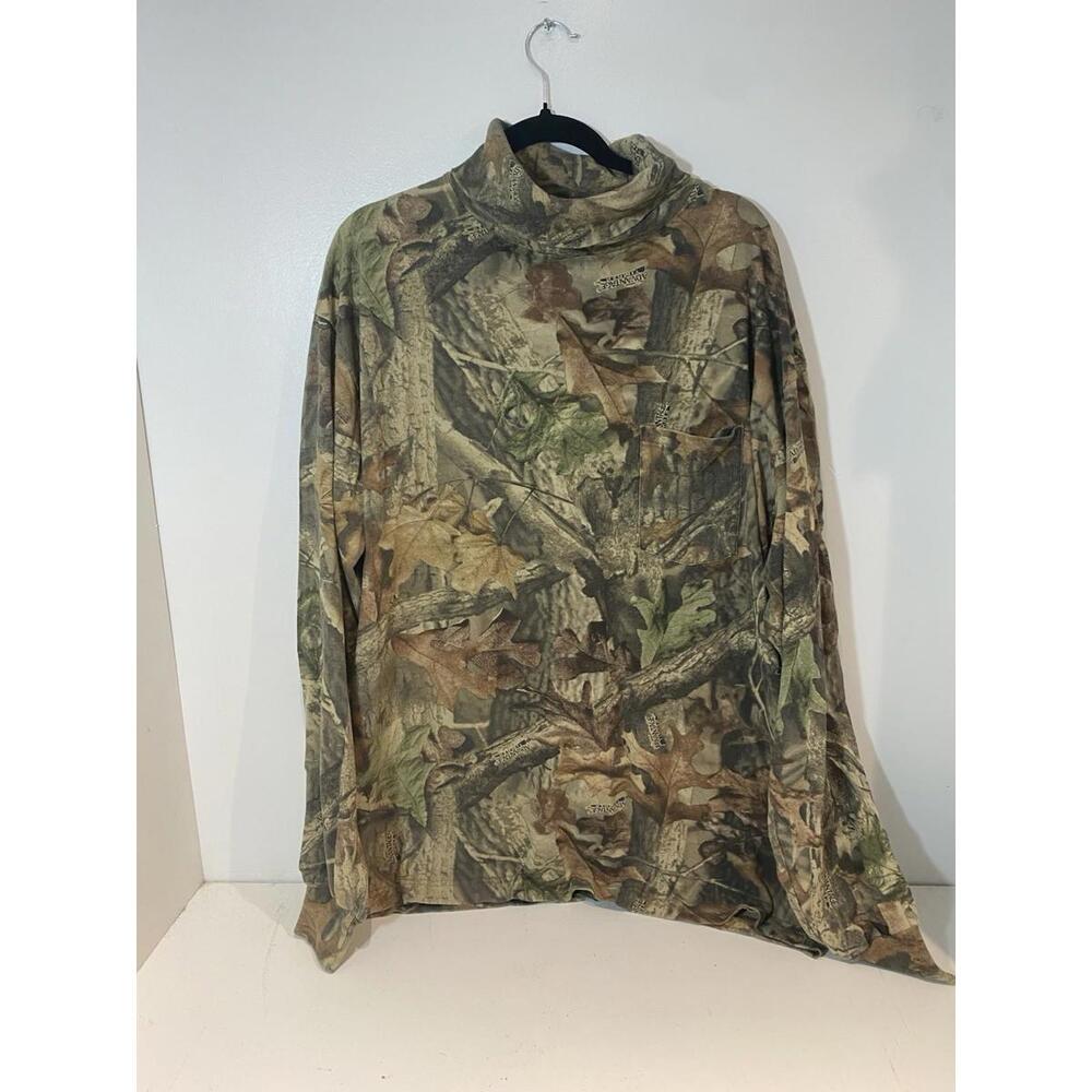 Vintage Sasquatch Mens Size XL Camo Advantage Timber Long Sleeve T-Shirt USA
